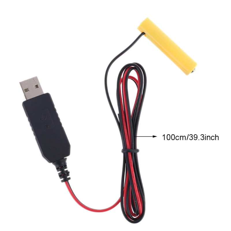 1m USB-NiMH akkumulátorok 1.2 V AAA elemmel Eliminator Játékok Zseblámpa Rádió Távirányító Kép 5