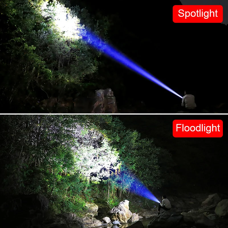 Az újratölthető LED-es Zseblámpa Munka fény A Környező COB lámpát Farok mágnes Vízálló Kültéri Kemping fáklya Kép 5