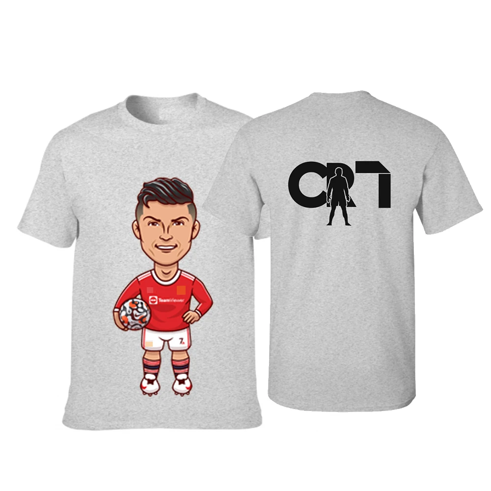 Új CR7 rövid ujjú póló férfi/női póló Karakter Cristiano Ronaldo 7. 3D nyomtatott túlméretezett póló Unisex felső Kép 5