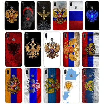 084AA Oroszország Zászló Jelkép ajándék Puha Tpu Szilikon Fedél telefon Esetében a huawei Honor 8 Lite 8X 8, 9x