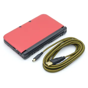 1,5 m-USB Tápegység Töltő Kábel-Játék Konzol Töltő kábel Kábel Fonott Fekete Nintend ÚJ 3DSX L/3DS LL/3DS/D i/DSILL 1