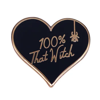 100%, hogy boszorkány pin-Fekete szív pin Halloween pin most vettem egy DNS kiderült, hogy nem vagyok 100%, hogy Boszorkány.Egyáltalán nem meglep,