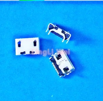 10db Micro USB 5pin Nem Oldali Ökör szarv Nő Usb Csatlakozó Lapos Szája Négy Lába Aljzat Mini Usb Csatlakozó Ingyenes szállítás 1