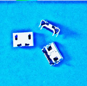 10db Micro USB 5pin Nem Oldali Ökör szarv Nő Usb Csatlakozó Lapos Szája Négy Lába Aljzat Mini Usb Csatlakozó Ingyenes szállítás 2