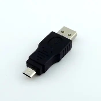 10db USB 2.0 EGY Férfi Csatlakozó Micro-USB-B 5 Tűs Adapter Átalakító Csatlakozó M/M 1