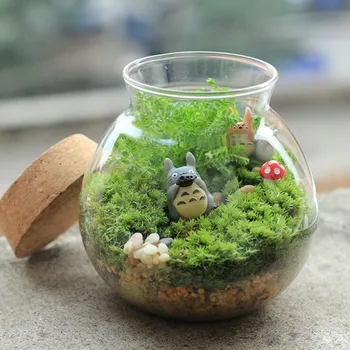 1db Micro Tereprendezés DIY Miniatűr Mesterséges Moss Növény Hosszú Plüss Kő Otthon Kert Esküvői Dekoráció, Kézműves Kiegészítők
