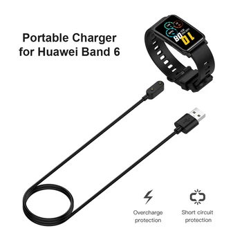 1m USB Töltő Kábel Huawei Zenekar 6 Pro/Huawei Nézni Illik Honor Zenekar 6/Watch ES Töltő Kábel Protable Mágneses Töltő Dokkoló 2