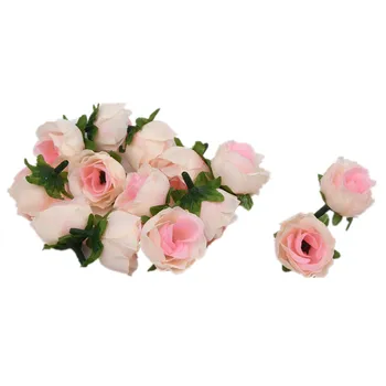 20 Db/sok 3Cm Mesterséges Selyem Virág Fejét Rose Esküvői Haza Party Dekoráció DIY Fejdísz Garland Hamis Virág