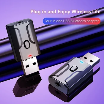2021 Forró Eladó USB-Bluetooth-5.0 Kijelző Audio Receiver Adó TV-PC Driver-Szabad USB 3.5 3.5 MM AUX Vezeték nélküli Adapter