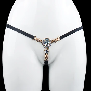 2021 Szexi Nagy Gyémánt Női Gyöngy Tanga T-nadrág Nyílt Szakaszon Fehérnemű Y BDSM Egzotikus Kiegészítők Szexuális Játékszerek Nőknek 2
