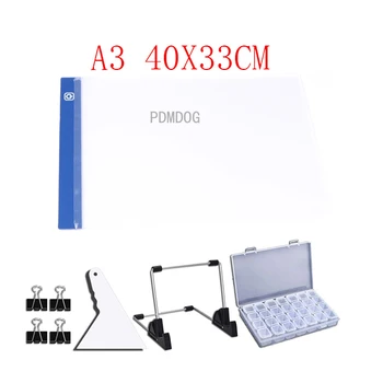 2021 ÚJ A3-as Rajz Tablet Téren Körben Gyémánt Festmény testület USB Copy Art Pad Írás Vonalvezetés Nyomon led pad eszköz 1