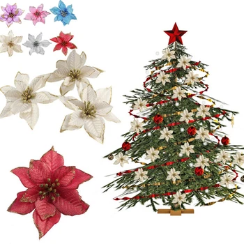 2021 új Mesterséges Virágot, Boldog Karácsonyi Díszek, karácsonyfa Díszek Diy házi Új Év Esküvő Party Dekoráció