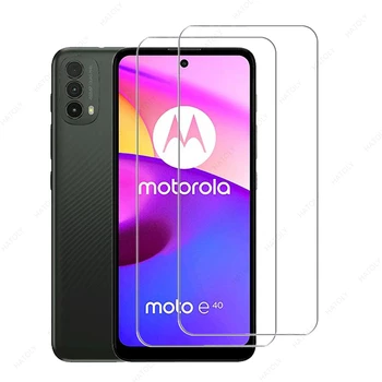 2db Motorola Moto E40 Üveg Motorola Moto E40 Edzett Üveg Film Teljes Borító képernyővédő fólia Telefon Védő Üveg