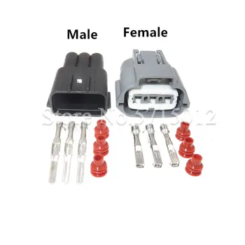 3 Lyuk 6189-0779 Vízálló Autóipari Érzékelő Csatlakozó Női Férfi Auto Plug Gyújtótekercs Socket Nissan BYD 2