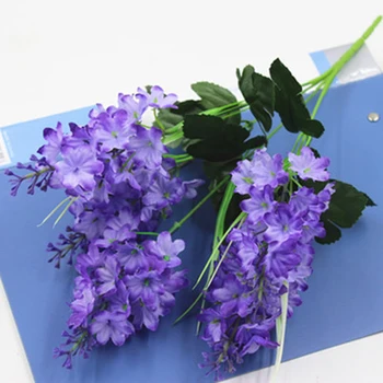 35-40cm Esküvői Virág-Dísznövény-Flores Jácint Lila Virág 5 Fej művirágok Házasság Szülinapi Buli lakberendezés
