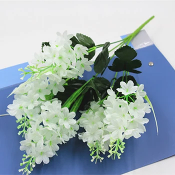 35-40cm Esküvői Virág-Dísznövény-Flores Jácint Lila Virág 5 Fej művirágok Házasság Szülinapi Buli lakberendezés 2