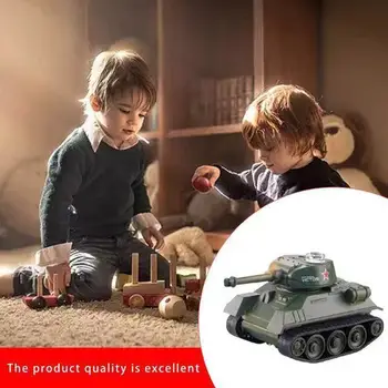 4 CSATORNÁS Mini RC Tank Autó Elektronikus Rádió, Mikro Modell Magas Szimuláció Távirányító Elektronikus Tigris Tank Fiú Ajándékok, Játékok fiúknak 2