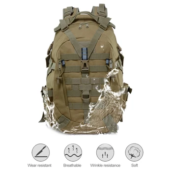 40L kemping hátizsák, férfi utazótáska, taktikai katonai hegymászás hátizsák, hegymászás, illetve trekking hátizsák 2