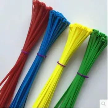 5*500mm Színes kábel nyakkendő kötegelő magas hőmérsékletű ellenálló kábel nyakkendő, öv, 100-AS