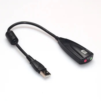 5H V2 7.1 USB-s Külső hangkártya 5hv2 Audio Adapter USB 3D CH Virtuális Csatorna hangsáv Laptop PC QJY99 1
