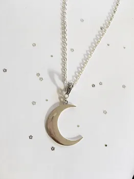A félhold alakú nyaklánc misztikus gótikus ékszerek Hold boszorkány kelta Pogány Wicca luna Hold fázis boszorkányos Istennő, Divat, nő, ajándék 2
