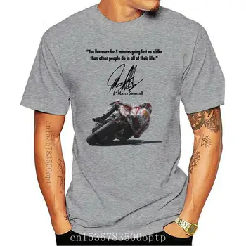 A férfiak tshirt Marco Simoncelli Idézet forró női T-Shirt póló felső