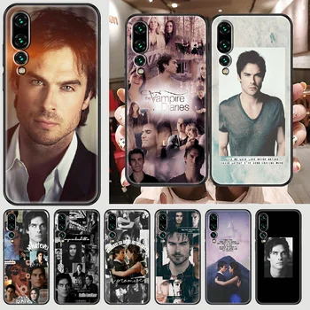 A Vampire Diaries Damon Salvatore Telefon esetében A Huawei P Haver P10 P20 P30 P40 10 20 Okos Z Pro Lite 2019 fekete 3D lökhárító tpu