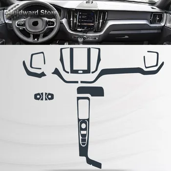 A Volvo XC60 2018-2021 Autó Belső középkonzol Átlátszó TPU Védőfólia Anti-karcolás Javítás film Tartozékok Refit 2