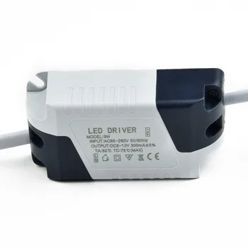 AC-DC Transformator LED Lámpa Vezető Netzteil 1-3W/4-7W/8-12W/12-18W 300mA A Mennyezet Lámpa, Világítás Alkatrészek, Tartozékok 2