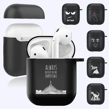 AirPods Esetekben az Apple Airpods 1. /2. Generációs Puha Szilikon Vezeték nélküli Bluetooth-Fülhallgató Borító Fehér Kép, Minta Sorozat