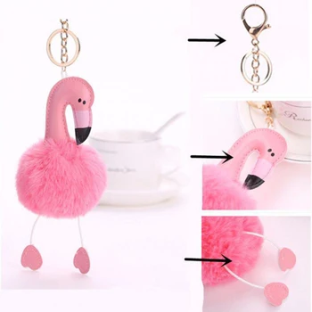 Amawill Mini, Rózsaszín Flamingó Kulcstartó Medál Valentin Napi Ajándék Nőknek, Lányoknak, Táskák, Kiegészítők, Esküvői Dekoráció Szülinapi 7D 2