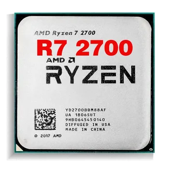 AMD Ryzen 7 2700 R7 2700 3.2 GHz-es, Nyolc Mag, Tizenhat Szál 16M 65 w-os CPU Processzor YD2700BBM88AF Socket AM4 AMD Ryzen 7 2700 R7 1