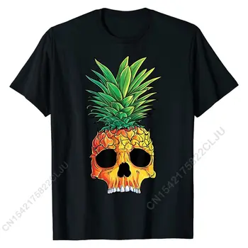 Ananász Koponya Póló Aloha Strandok Hawaii Hawaii Gót Slim Fit Férfi Tshirts Cosie Maximum Póló Pamut Nyomtatás