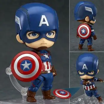 Anime Marvel Bosszúállók Amerika Kapitány #618 PVC akciófigura Modell Játékok 10cm