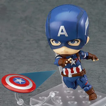 Anime Marvel Bosszúállók Amerika Kapitány #618 PVC akciófigura Modell Játékok 10cm 2