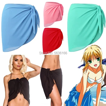 Anime persona jelmez, szexi női strand fedezze fel bikini fürdőruha fedezze fel szoknya, ruha, fürdőruha wrap öltöny 1