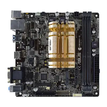 ASUS N3050I-C Intel Celeron N3050 SoC-fedélzeti Asztali Alaplap DDR3 Non-ECC PCI-E 2.0 HDMI 4x USB3.0 SATA3 Mini ITX 2
