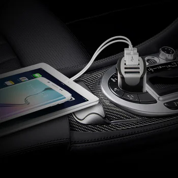 Autó szivargyújtó Quick Charge 3.0 7A QC3.0 Turbo Gyors Töltés Autó-töltő 4 USB Autós Mobiltelefon Töltő iPhone 8 X 7 2