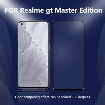 Az Oppo Realme GT Mester Kiadás Teljes Borító Edzett Üveg Film HD Magas Alumínium Anti-ujjlenyomat Screen Protector (3 Csomag) 1