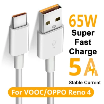baixin 65 w-os Super VOOC USB-C Kábel 6.5 Gyors Töltés Típus-C Kábel Oppo Realme X 5 6 X50 X3 X5 Pro X50m X50t Quick Charge 3.0 1