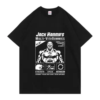 Baki A Tetőre Manga Grafika Nyomtatás póló Férfi ruházat Hanma Yujiro Japán Anime Pólók Felsők Anime Férfi Pamut Póló Rövid Ujjú