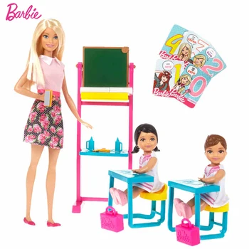 Barbie Engedélyezze a Márka Legújabb Álmok angol Tanár Munka elméleti, mind a Diák Kislány Szülinapi Ajándék Barbie Boneca FFB19
