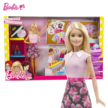 Barbie Engedélyezze a Márka Legújabb Álmok angol Tanár Munka elméleti, mind a Diák Kislány Szülinapi Ajándék Barbie Boneca FFB19 2