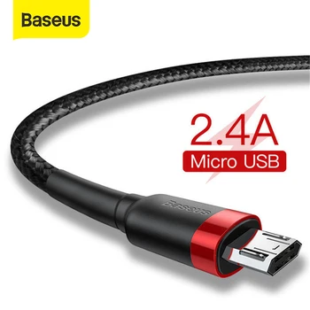 Baseus Micro USB Kábel 2.4 Egy Gyors Töltés Samsung J7 Redmi Megjegyzés 5 Pro Android Mobiltelefon, Micro USB Kábel, Töltő Adat Kábel