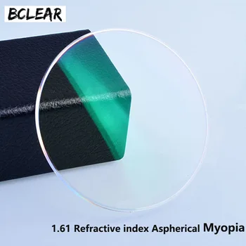 BCLEAR 1.61 Index Gyanta Lencsék Optikai Lencse UV400 Fényvisszaverő Bevonat Lencse Optikai Szemüveg Szemüveg a Rövidlátás Rövid Látvány