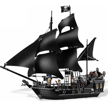 Black Pearl Hajó Kalózok, Hajók Karib-Modell Építőkövei Fiúk A Születésnapi Ajándékokat, Gyerek Játékok 2
