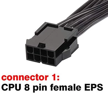 EPS 8 Pin Hosszabbító Kábel ATX CPU 8 Pin Női 8(4+4) Pin-Férfi EPS-12V Kábelét az Alaplap, 80cm 2