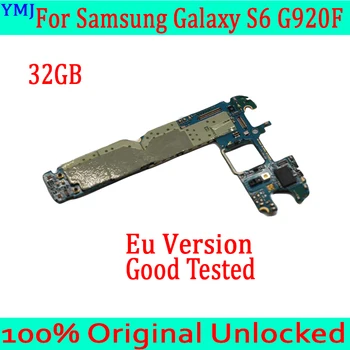 Eredeti kártyafüggetlen Samsung Galaxy S6 G920F G920V Alaplap Teljes Chips,EU Verzióját a Samsung Galaxy S6 G920i Alaplapja 1