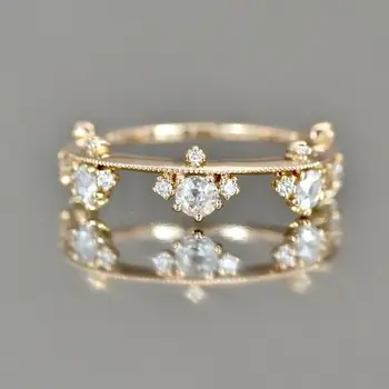 Esküvői Zenekar Rose Arany Gyűrű Luxus Márka Eljegyzési Luxus Gyűrű Rozsdamentes Acél Nagykereskedelmi Ígéret Gyűrű A Nők Számára A Szerelem Gyűrűje