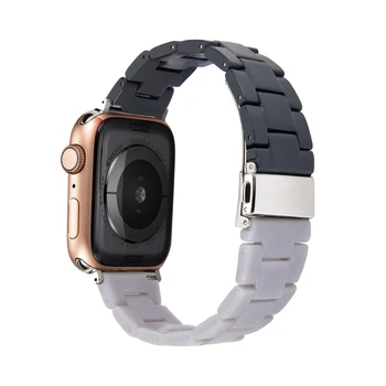 Gyanta Heveder Apple Nézni Zenekar 6 44mm 40mm 42mm 38mm Nő Hurok Watchband az Iwatch Sorozat Se 6 5 4 3 2 1 Correa karkötő 2
